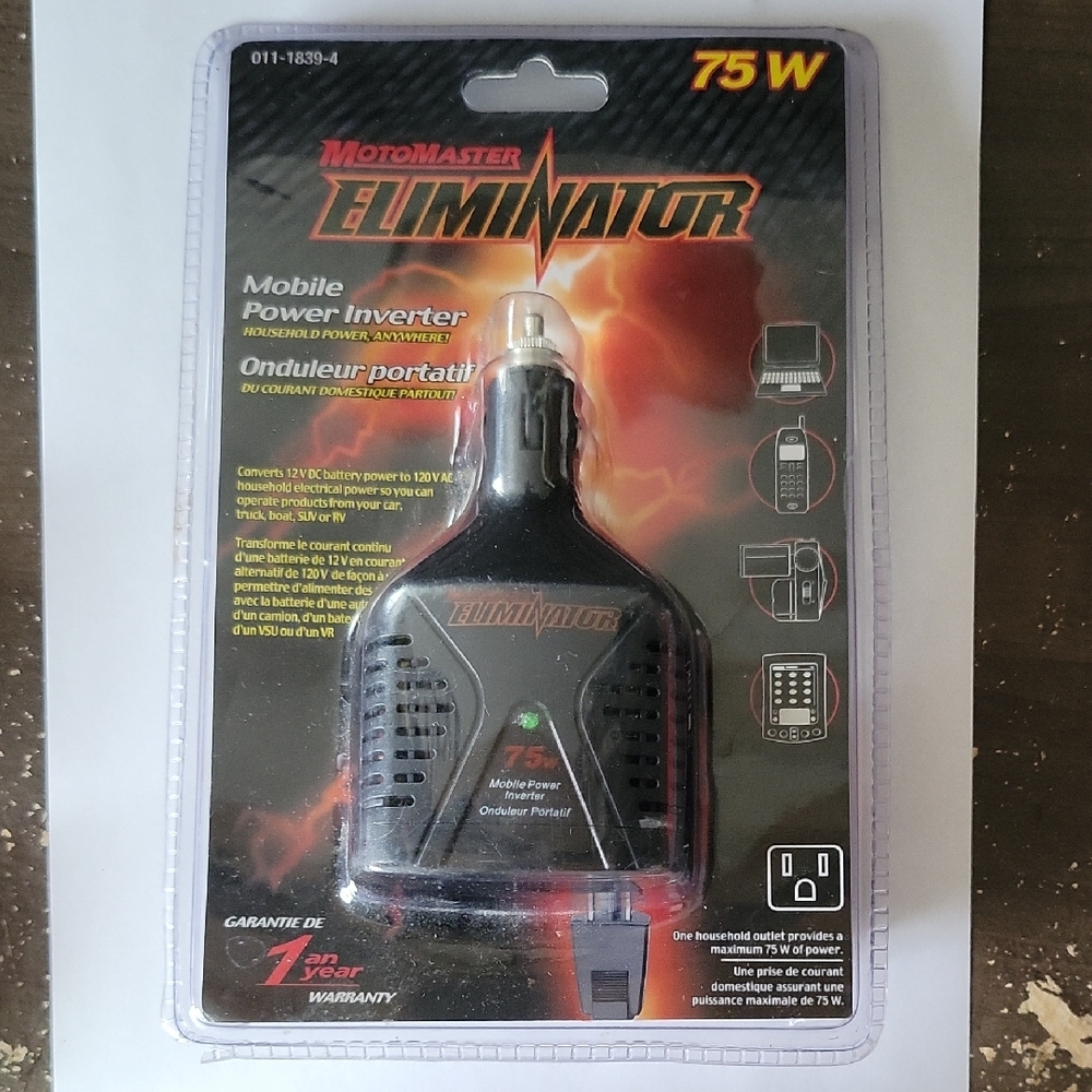Eliminator 75W Mobile Power Inverter - Black